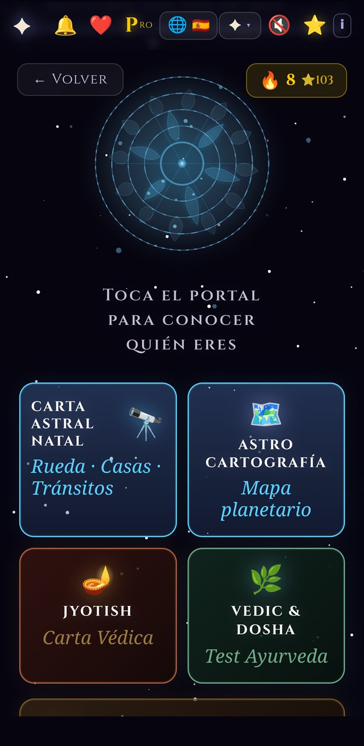 Captura de Stoic Stars: Panel principal de herramientas