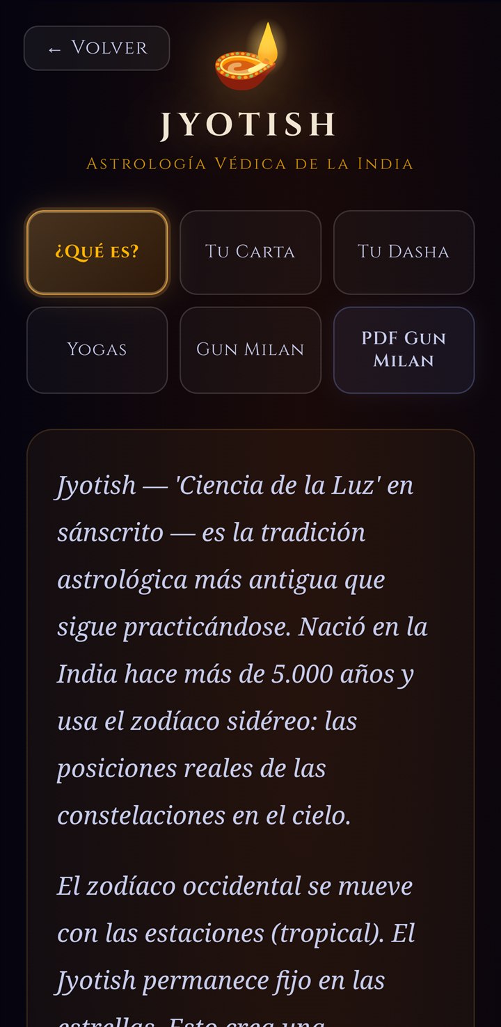 Captura de Stoic Stars: Jyotish · Astrología védica