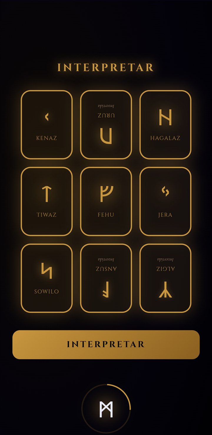 Captura de Stoic Stars: Runas · Tirada simbólica